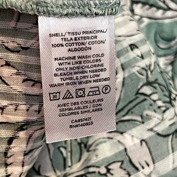 #45 LOFT • SAGE GREEN LACE DETAILED BLOUSE - Picture 9 of 9